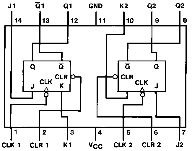 jk flip flop transistor schematic