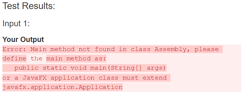 Main not found